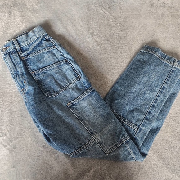 SLVRLAKE Savior High RiseCargo Jeans Size 26 - Picture 5 of 16